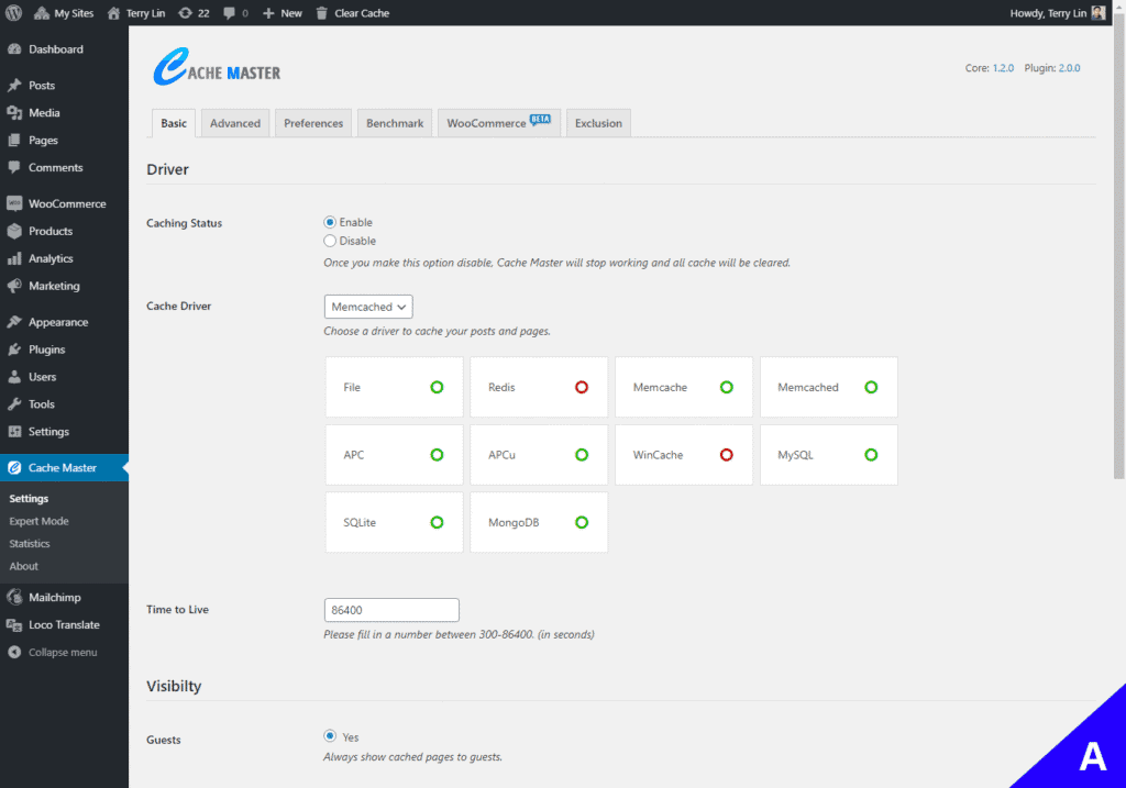 cachemaster plugin