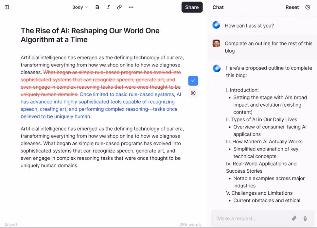 Via HyperWrite HyperWrite content editor