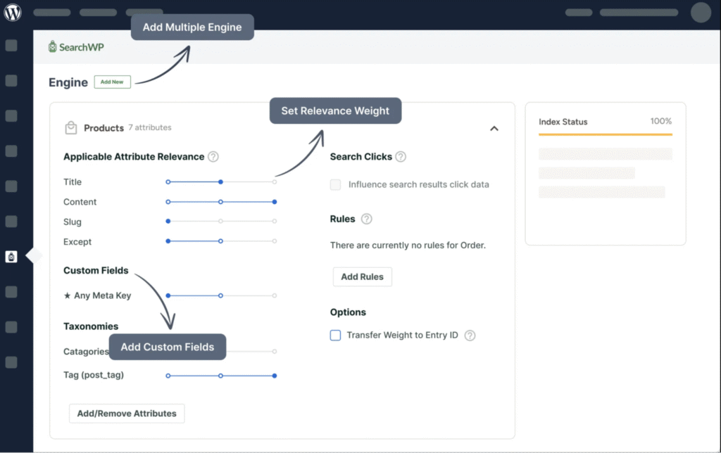 SearchWP dashboard