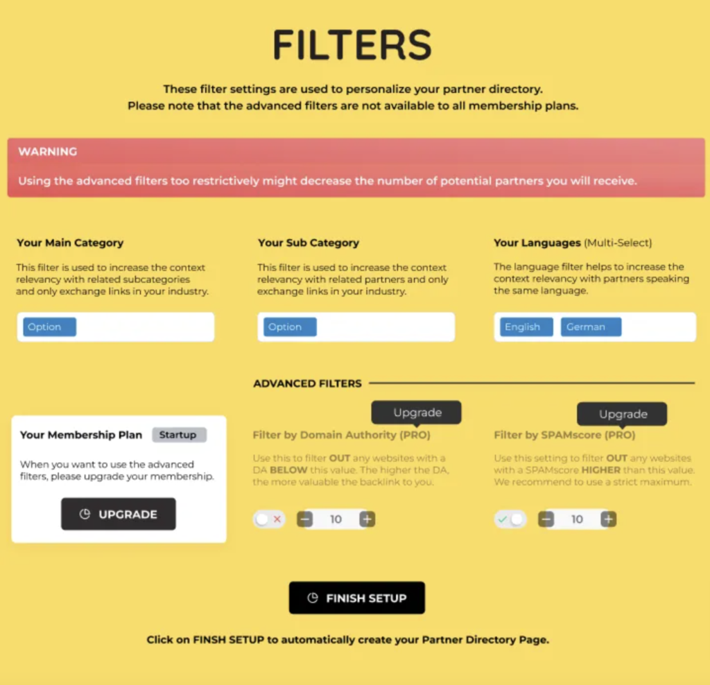 ViSPR filters